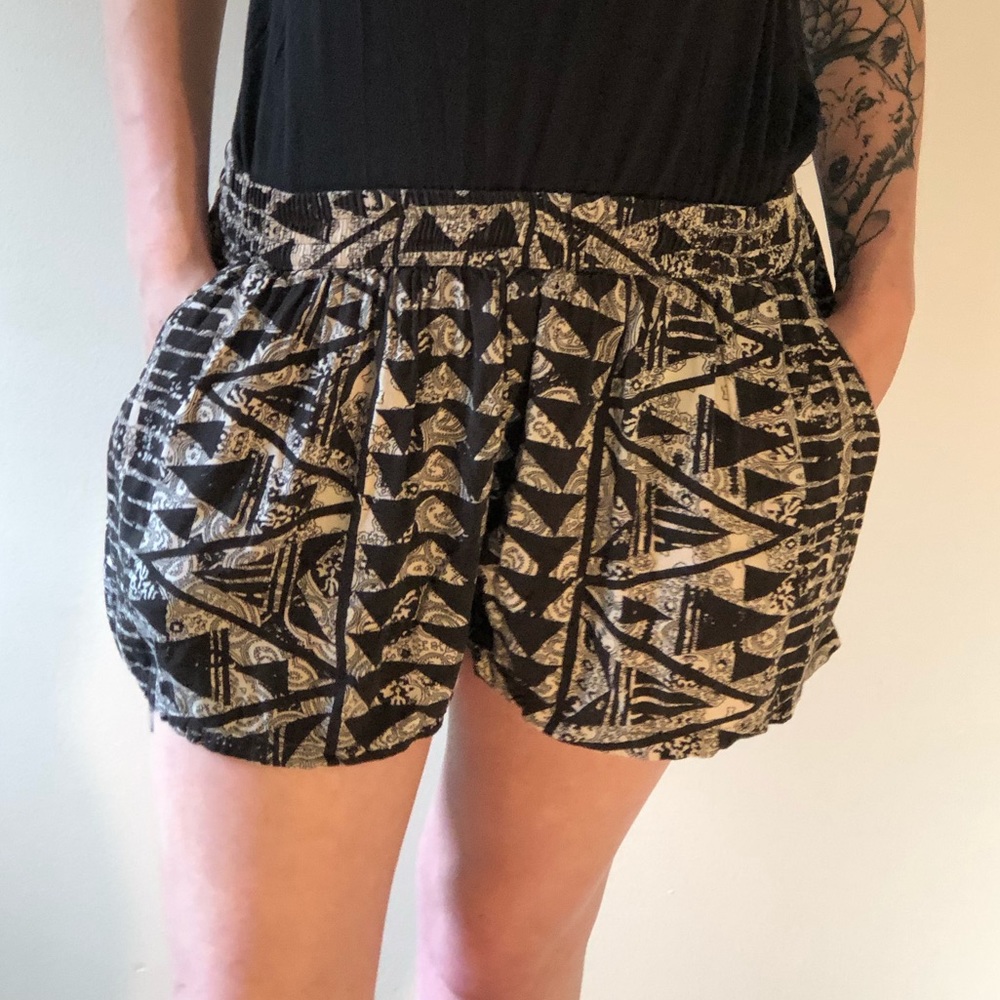 Tribal print shorts